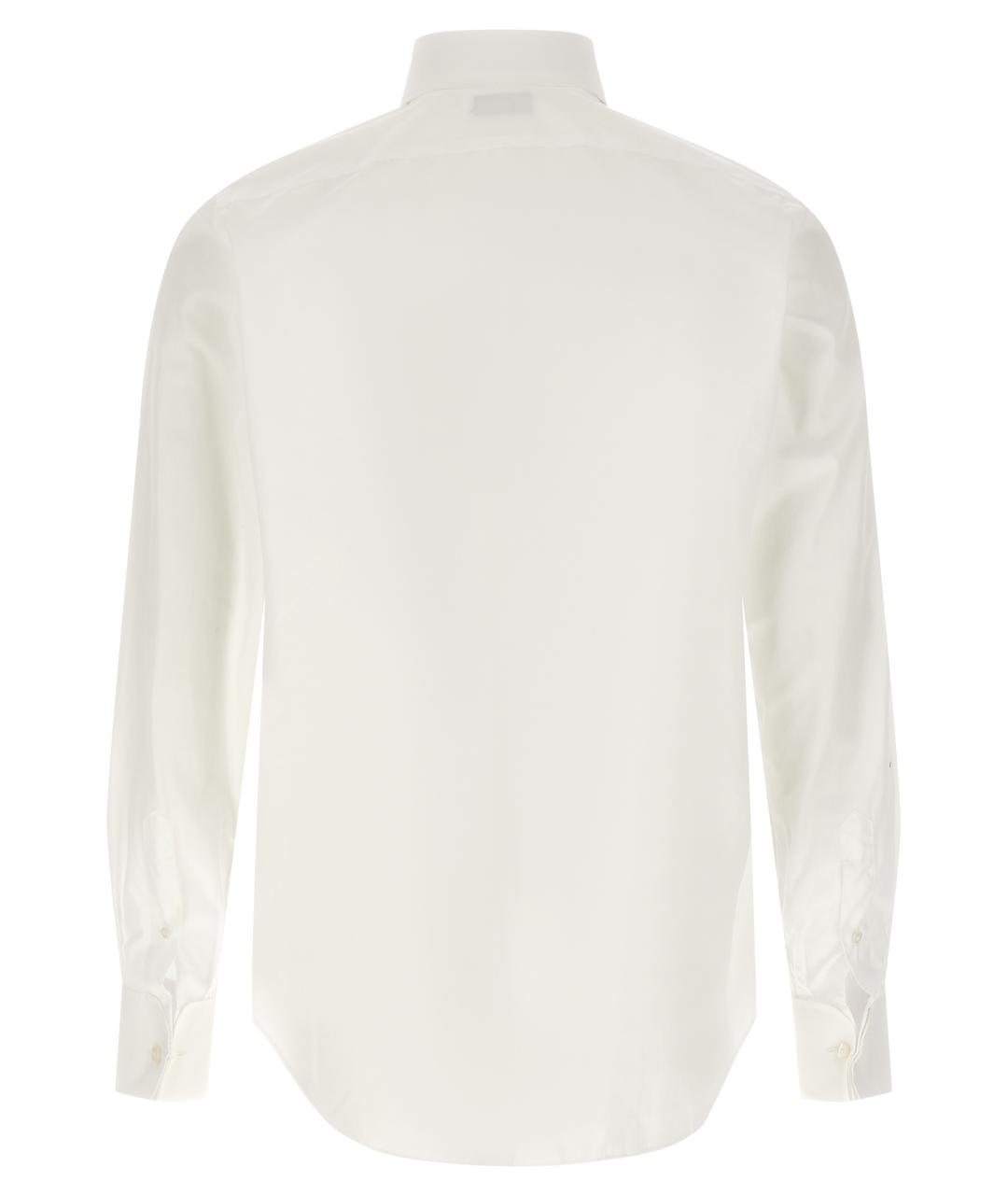 FINAMORE Белая хлопковая классическая рубашка, фото 2