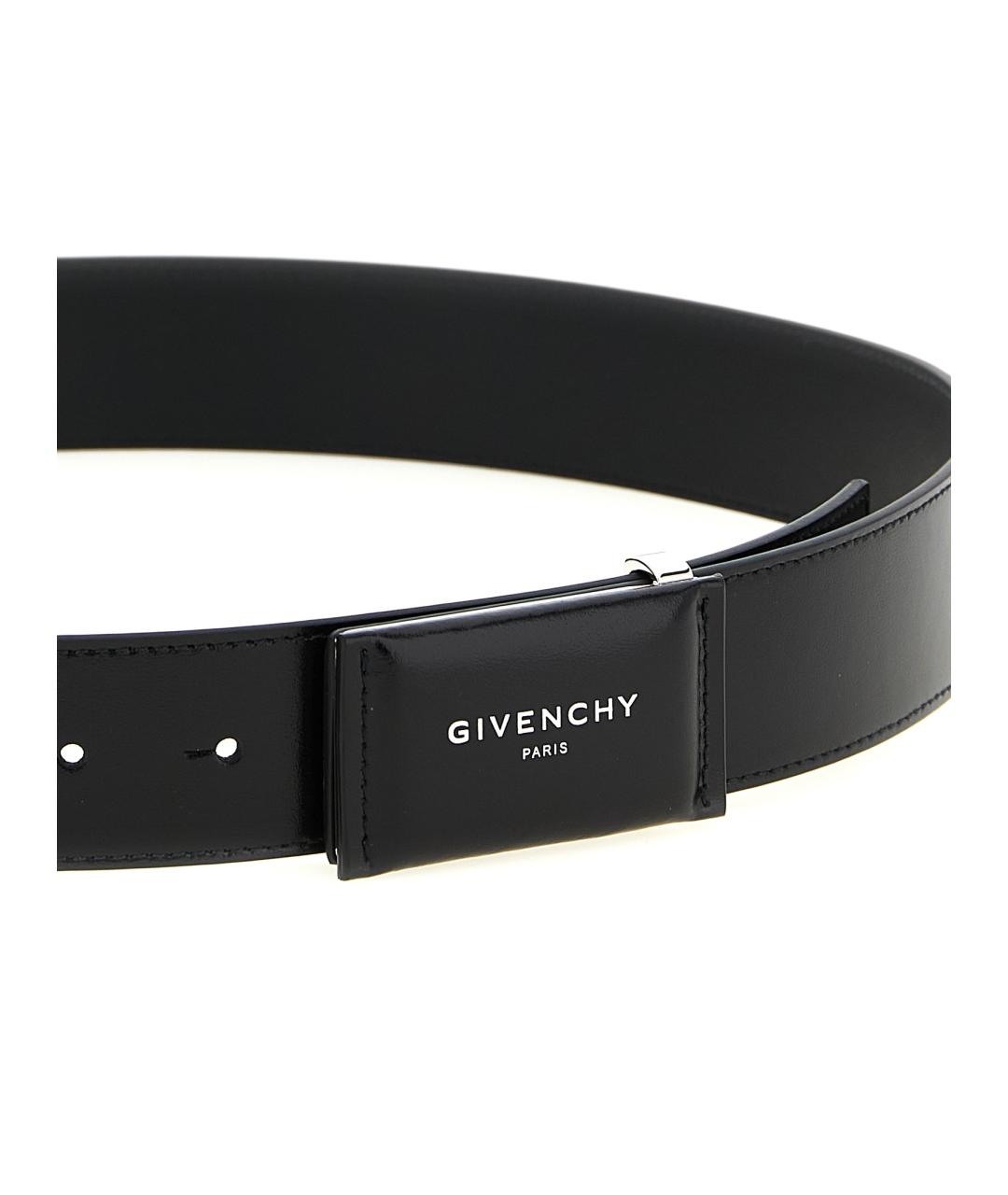 GIVENCHY Черный кожаный ремень, фото 3