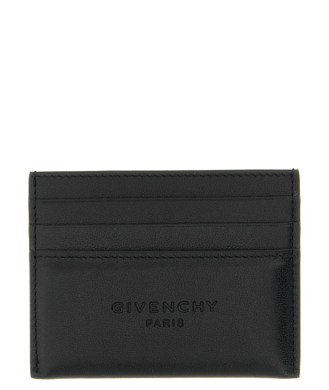 GIVENCHY Черный кожаный кардхолдер, фото 1