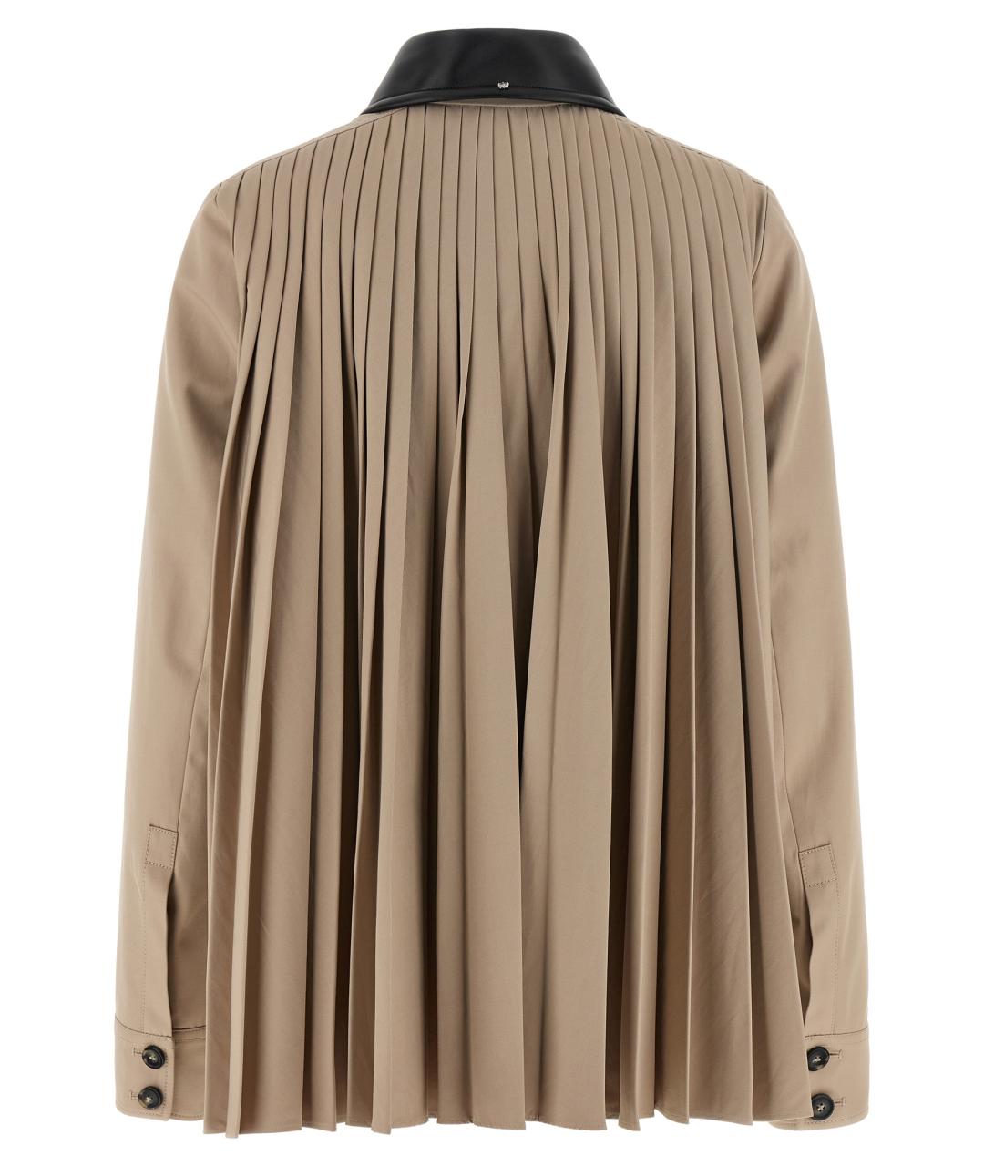 SPORTMAX Бежевая хлопковая куртка, фото 2