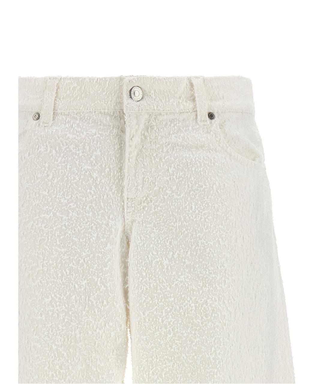 STELLA MCCARTNEY Белые хлопковые прямые джинсы, фото 3