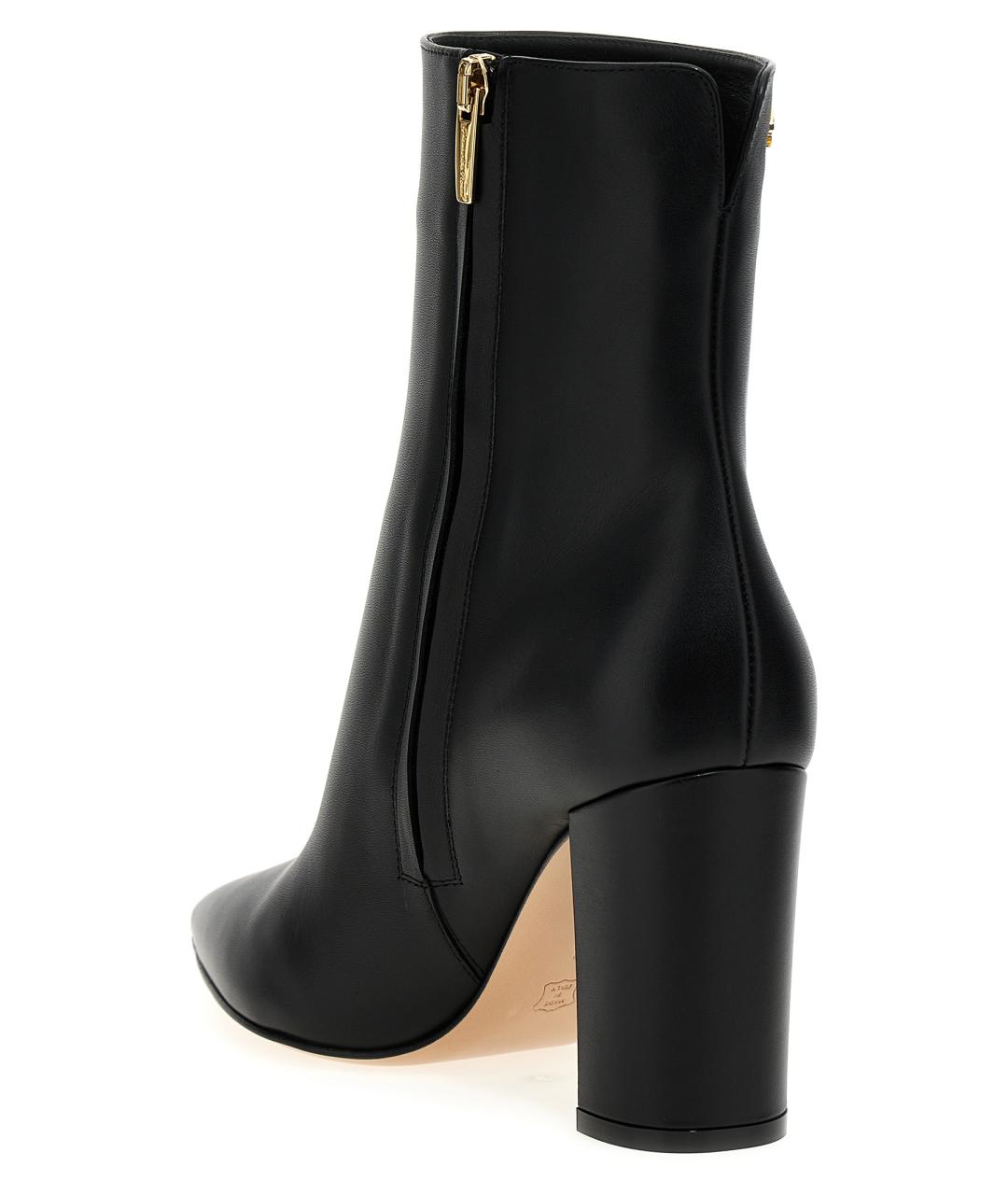 GIANVITO ROSSI Черные кожаные ботильоны, фото 2