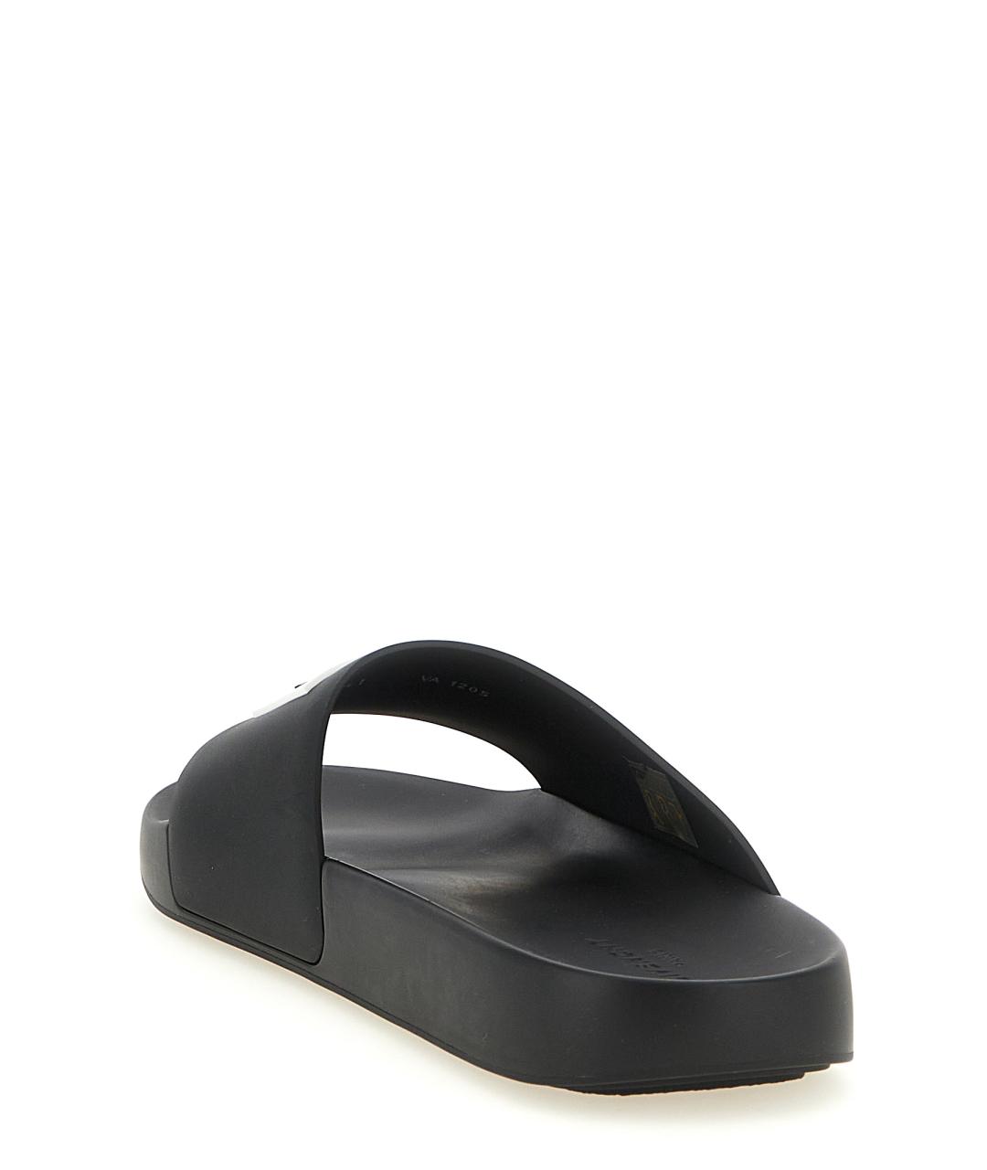 GIVENCHY Черные резиновые шлепанцы, фото 3