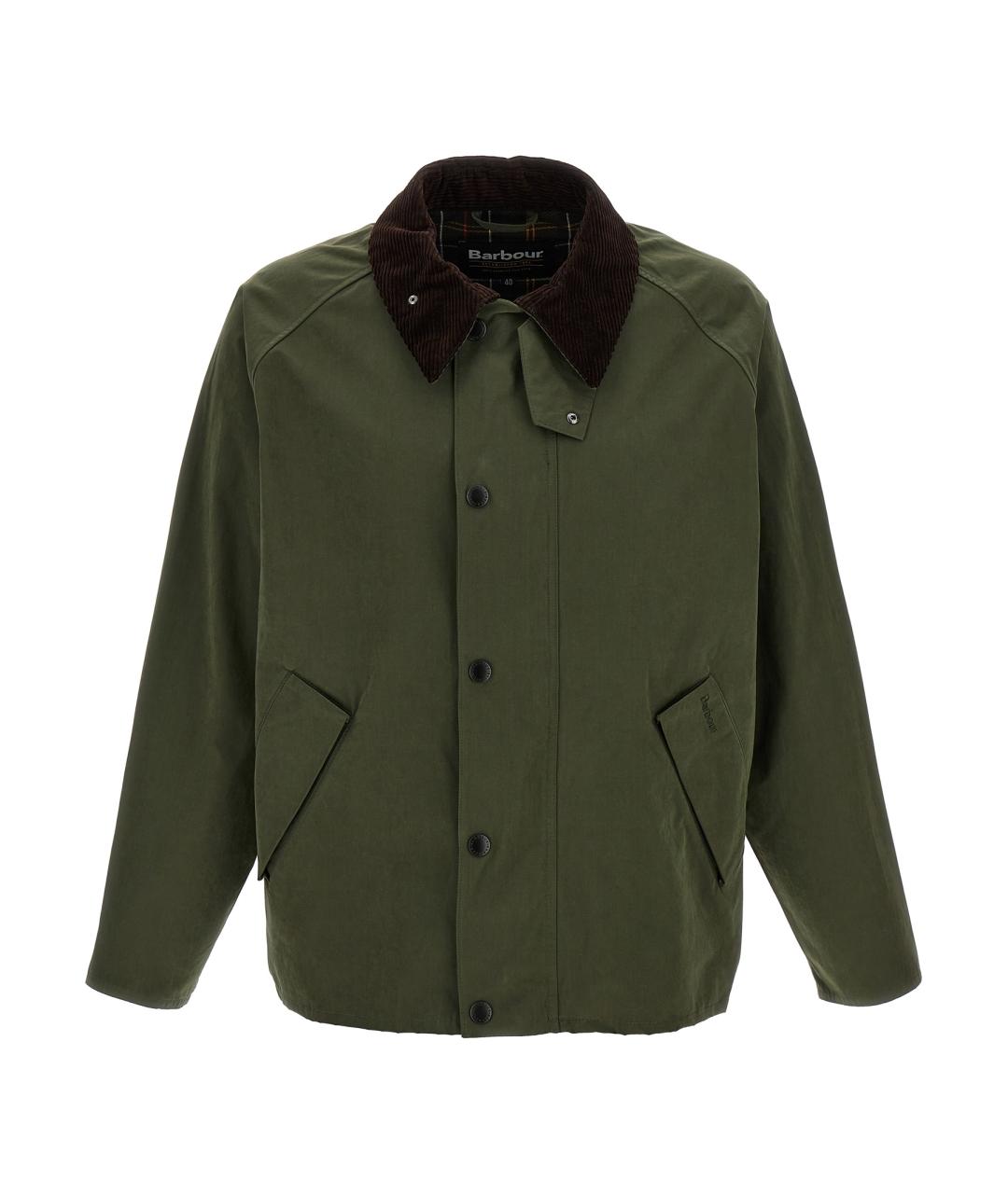 BARBOUR Зеленая полиэстеровая куртка, фото 1