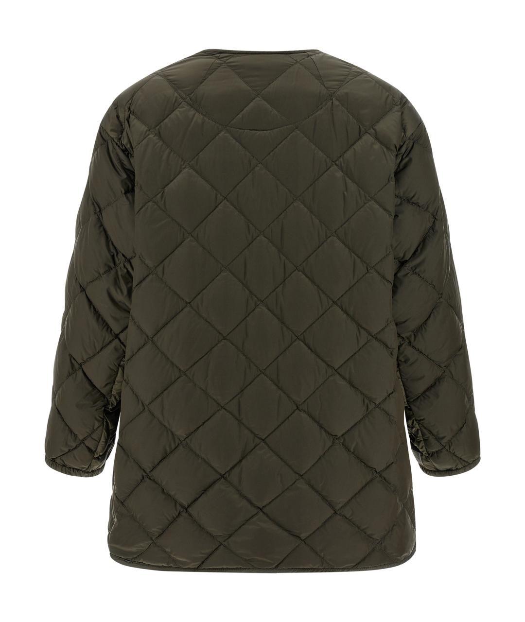 MAX MARA Зеленый полиамидовый пуховик, фото 2