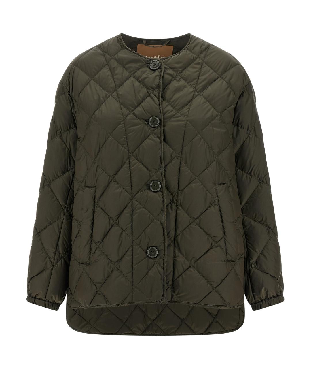 MAX MARA Зеленый полиамидовый пуховик, фото 1
