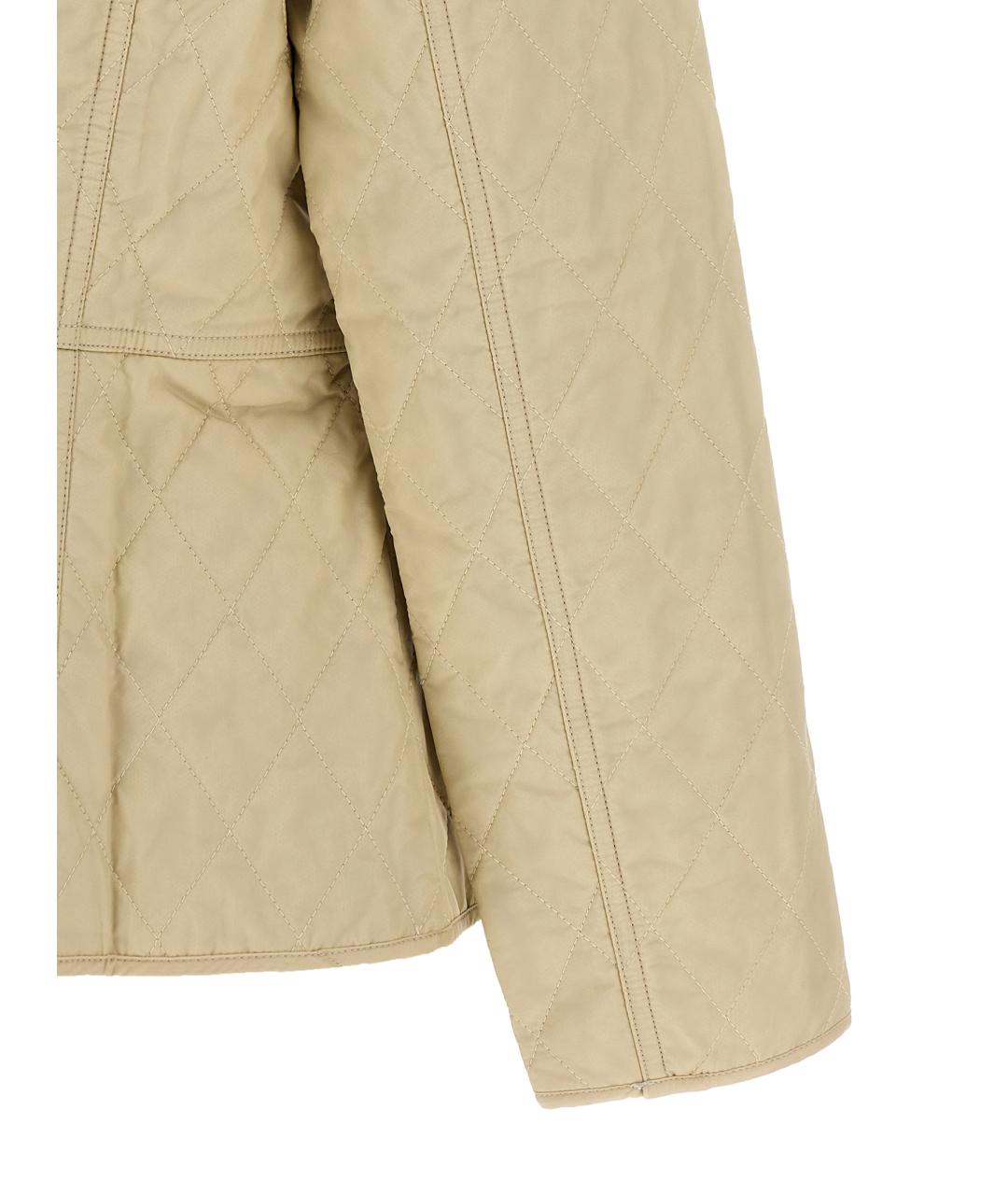 BARBOUR Бежевая полиамидовая куртка, фото 4