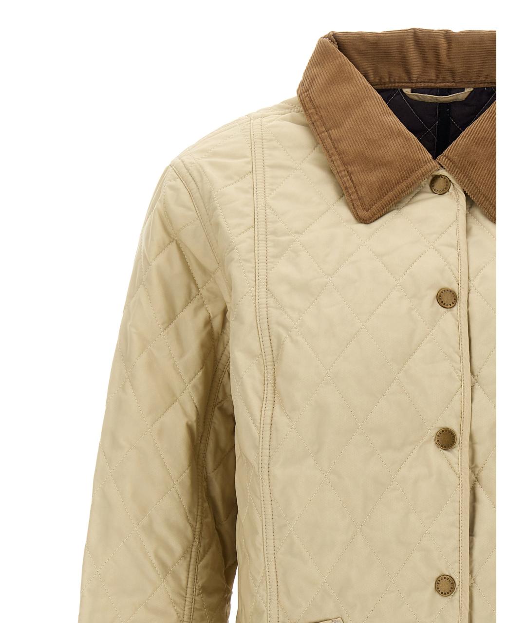 BARBOUR Бежевая полиамидовая куртка, фото 3
