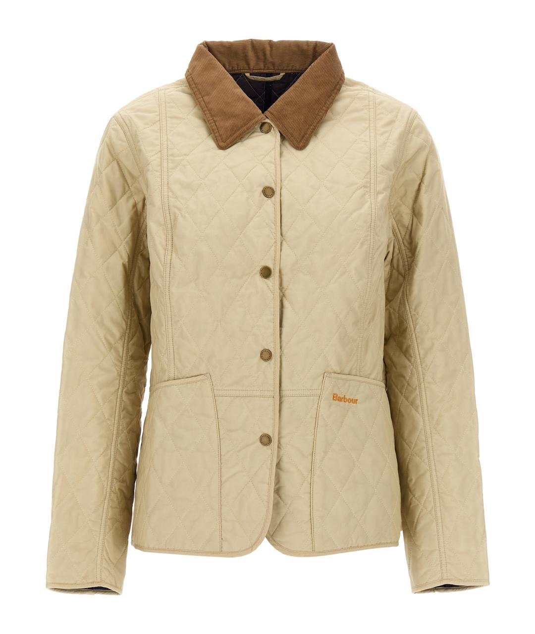 BARBOUR Бежевая полиамидовая куртка, фото 1