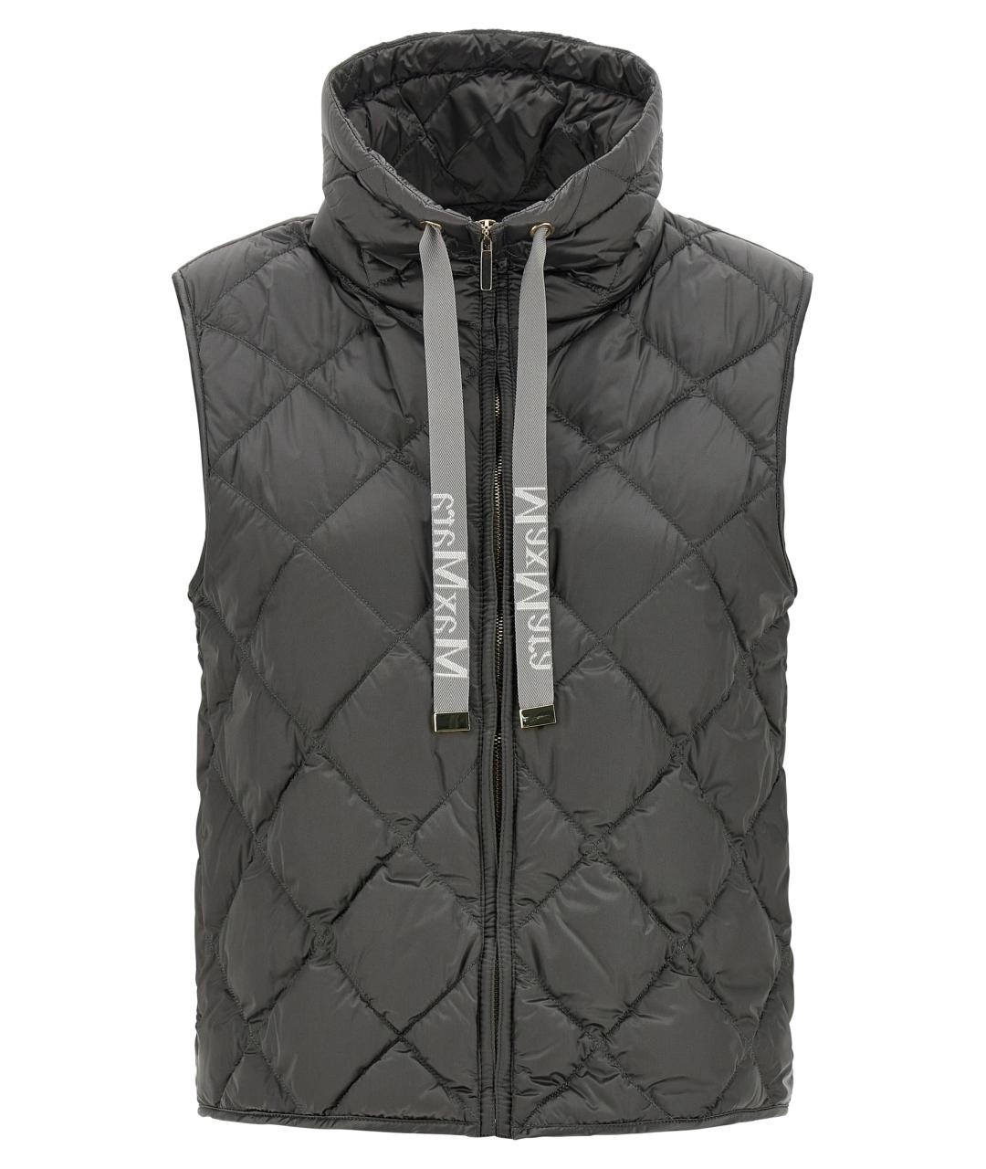 MAX MARA Серый полиамидовый жилет, фото 1