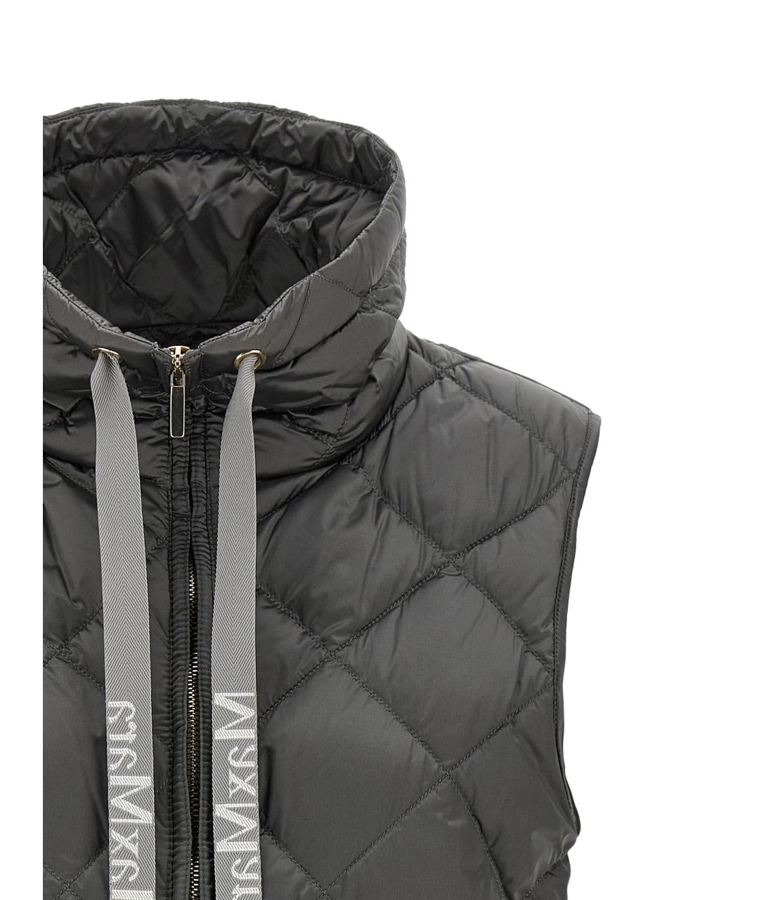 MAX MARA Серый полиамидовый жилет, фото 3