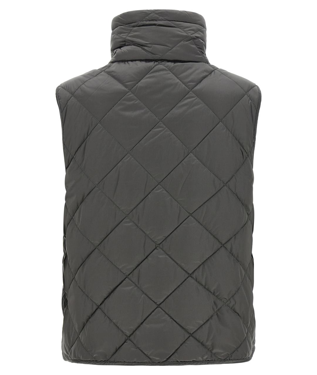 MAX MARA Серый полиамидовый жилет, фото 2