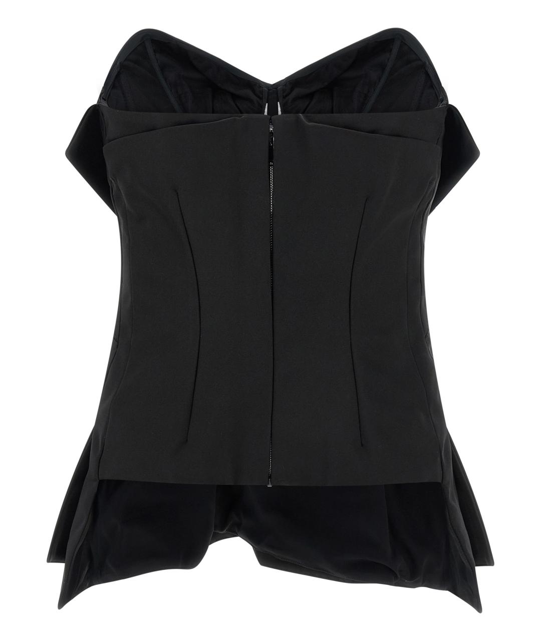 ALEXANDER MCQUEEN Черная полиэстеровая блузы, фото 2