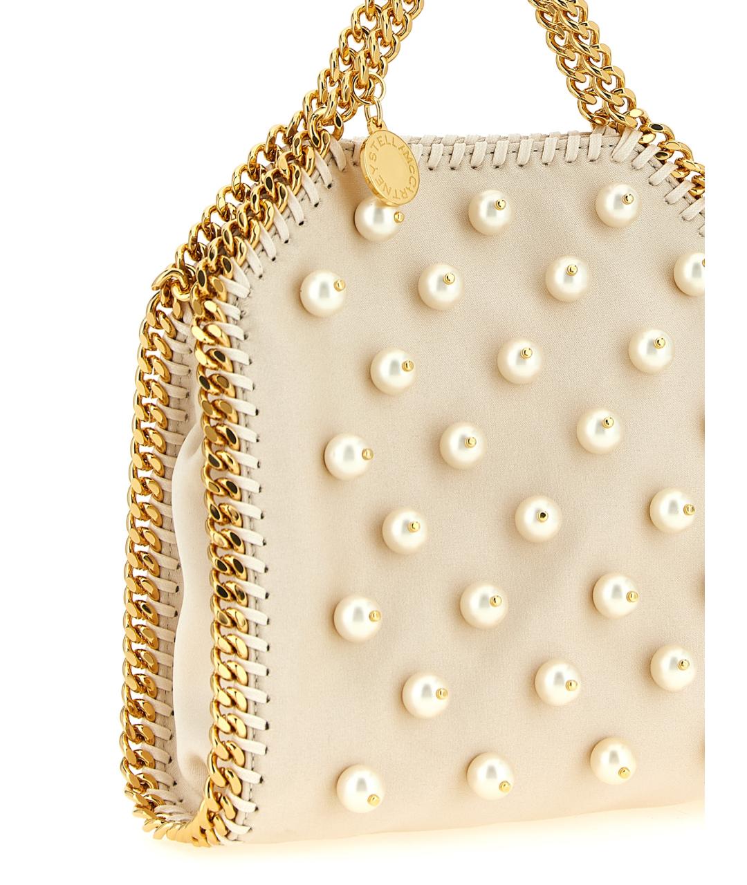 STELLA MCCARTNEY Бежевая сумка через плечо из искусственной кожи, фото 3