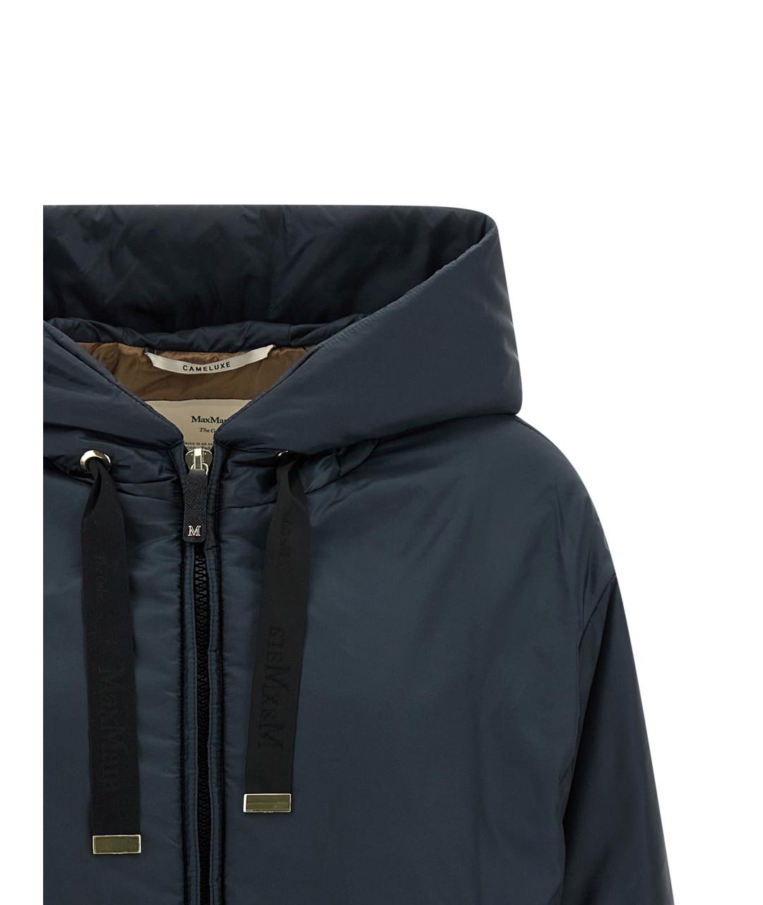 MAX MARA Синяя полиэстеровая куртка, фото 3