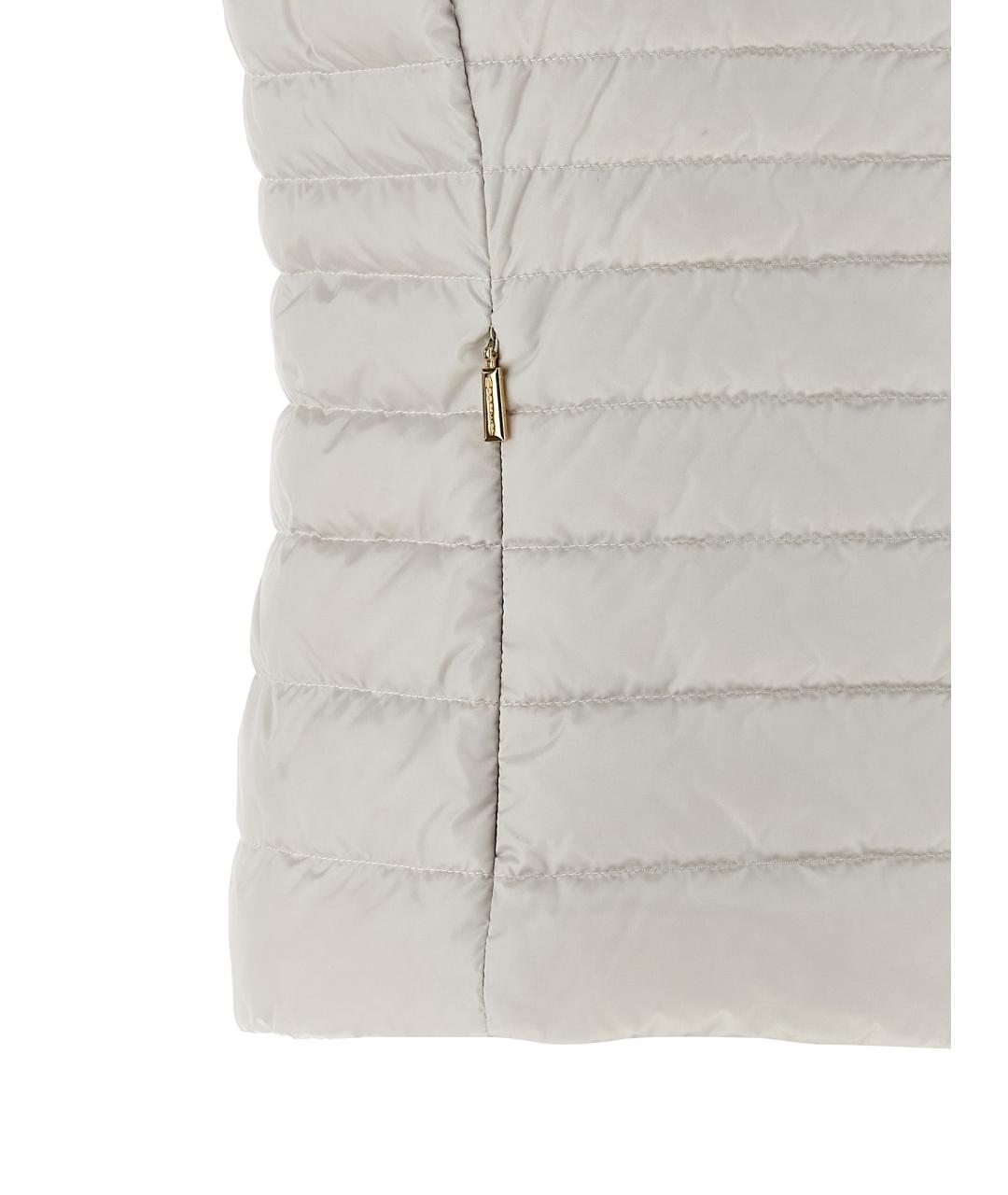 MOORER Бежевый полиэстеровый жилет, фото 4