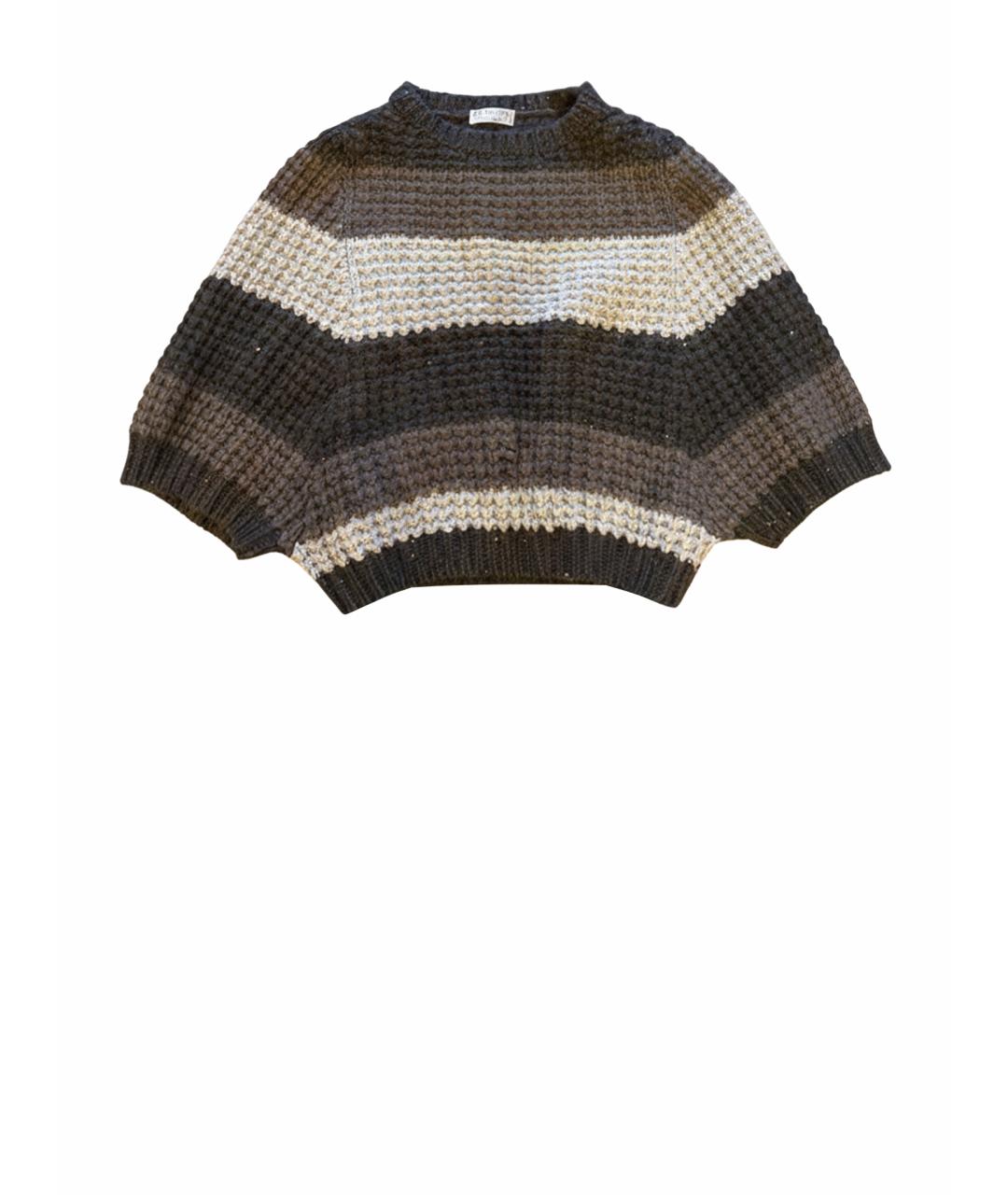 BRUNELLO CUCINELLI Серый кашемировый джемпер / свитер, фото 1