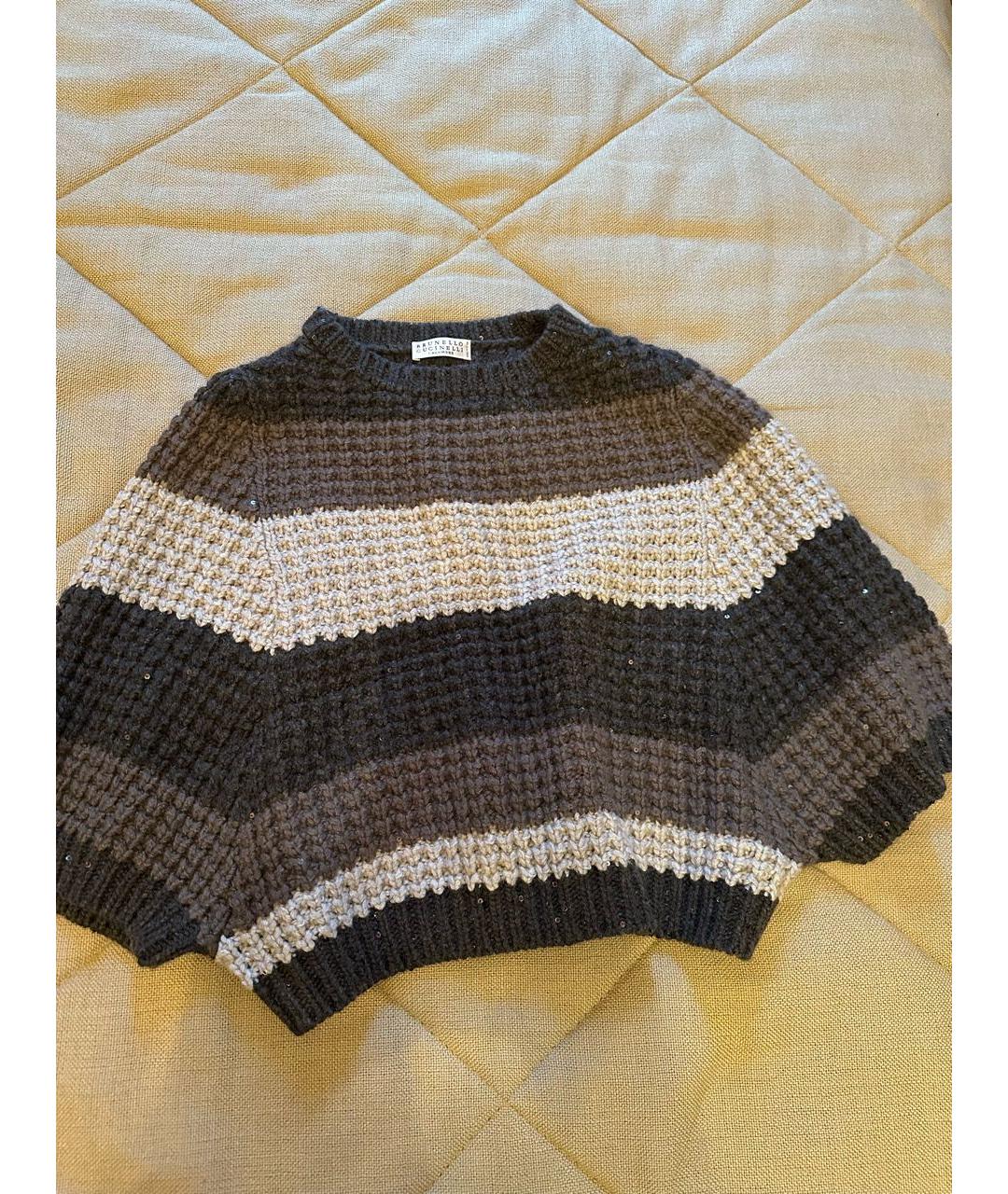 BRUNELLO CUCINELLI Серый кашемировый джемпер / свитер, фото 2