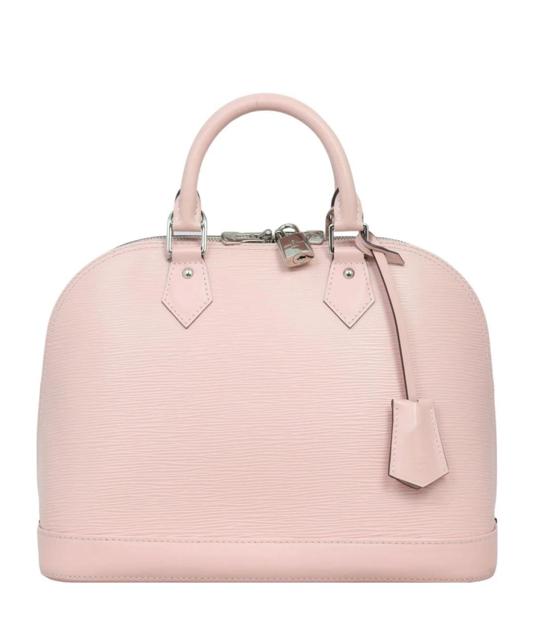 LOUIS VUITTON Розовая кожаная сумка с короткими ручками, фото 1