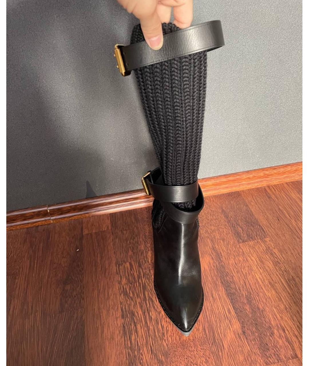 GUCCI Черные кожаные ботильоны, фото 2