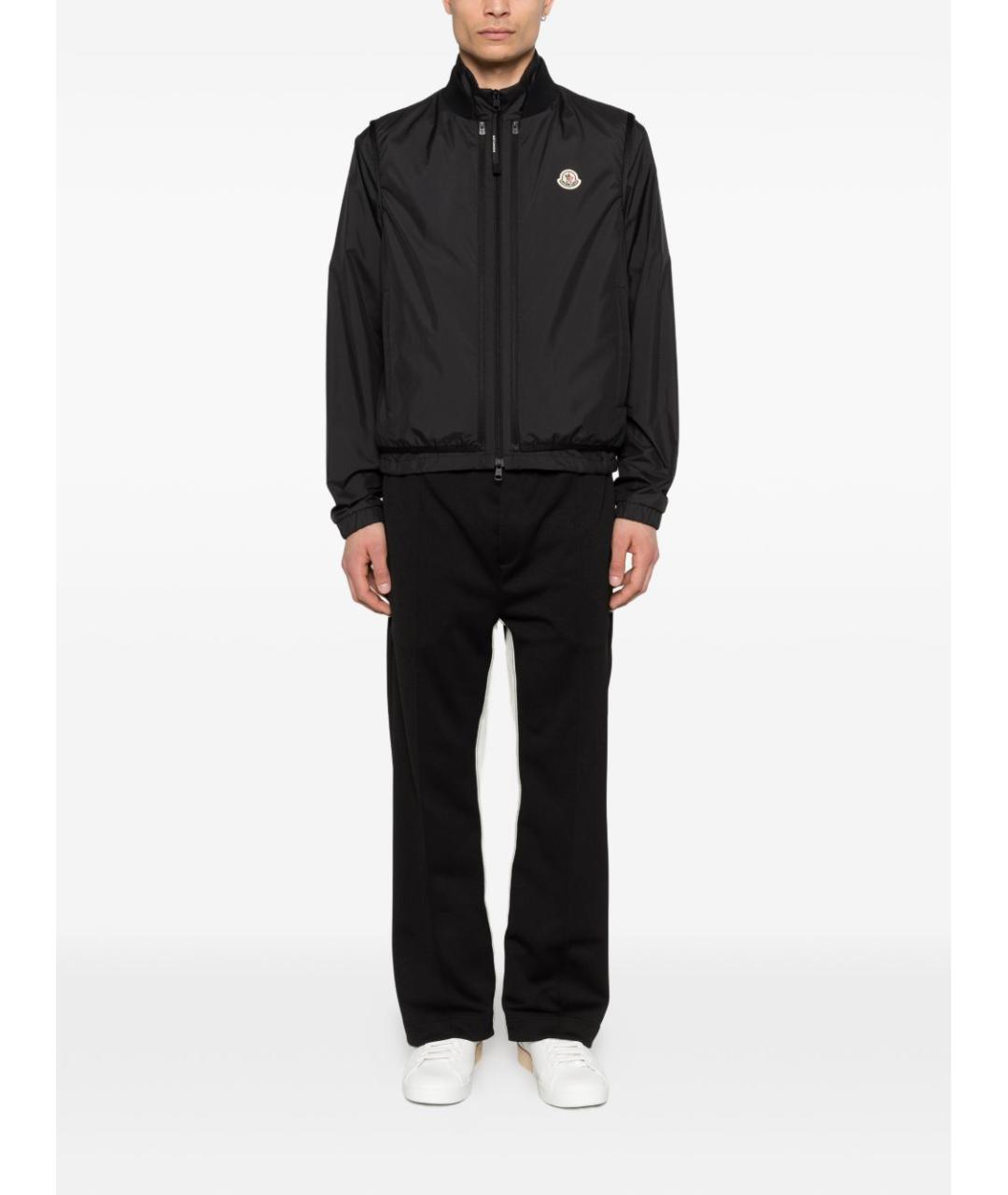 MONCLER Черная полиэстеровая куртка, фото 3