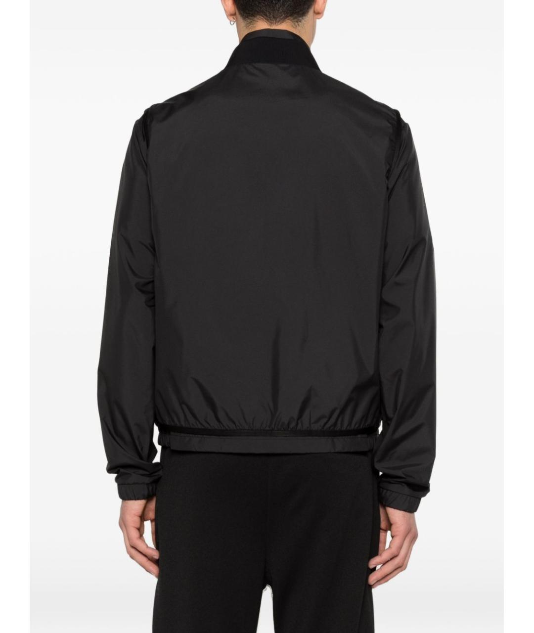 MONCLER Черная полиэстеровая куртка, фото 5