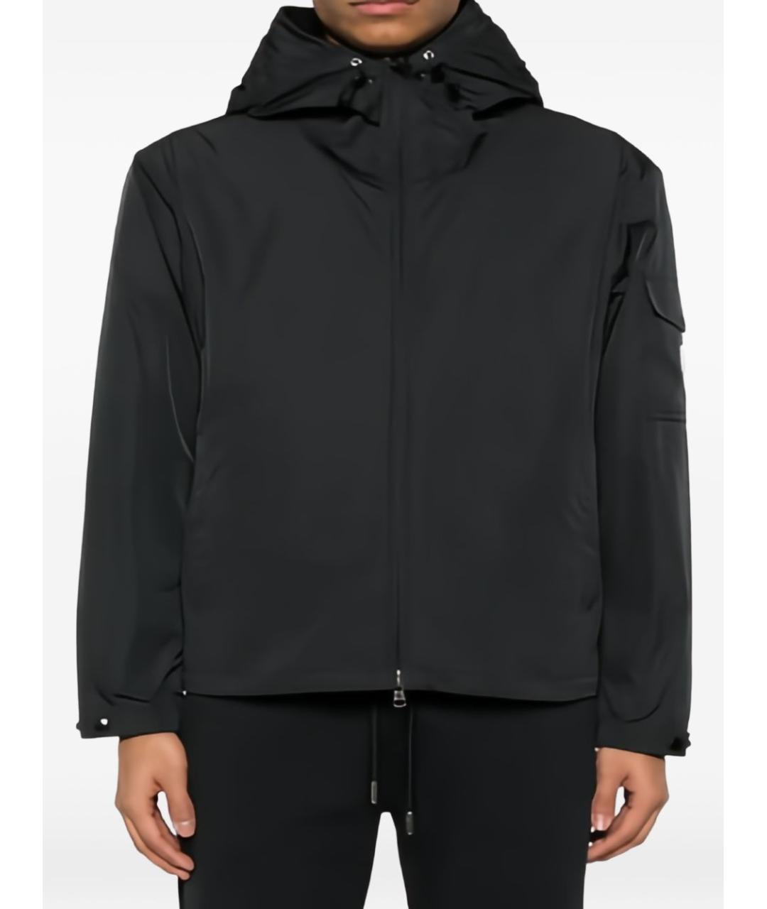 MONCLER Черная полиамидовая куртка, фото 5