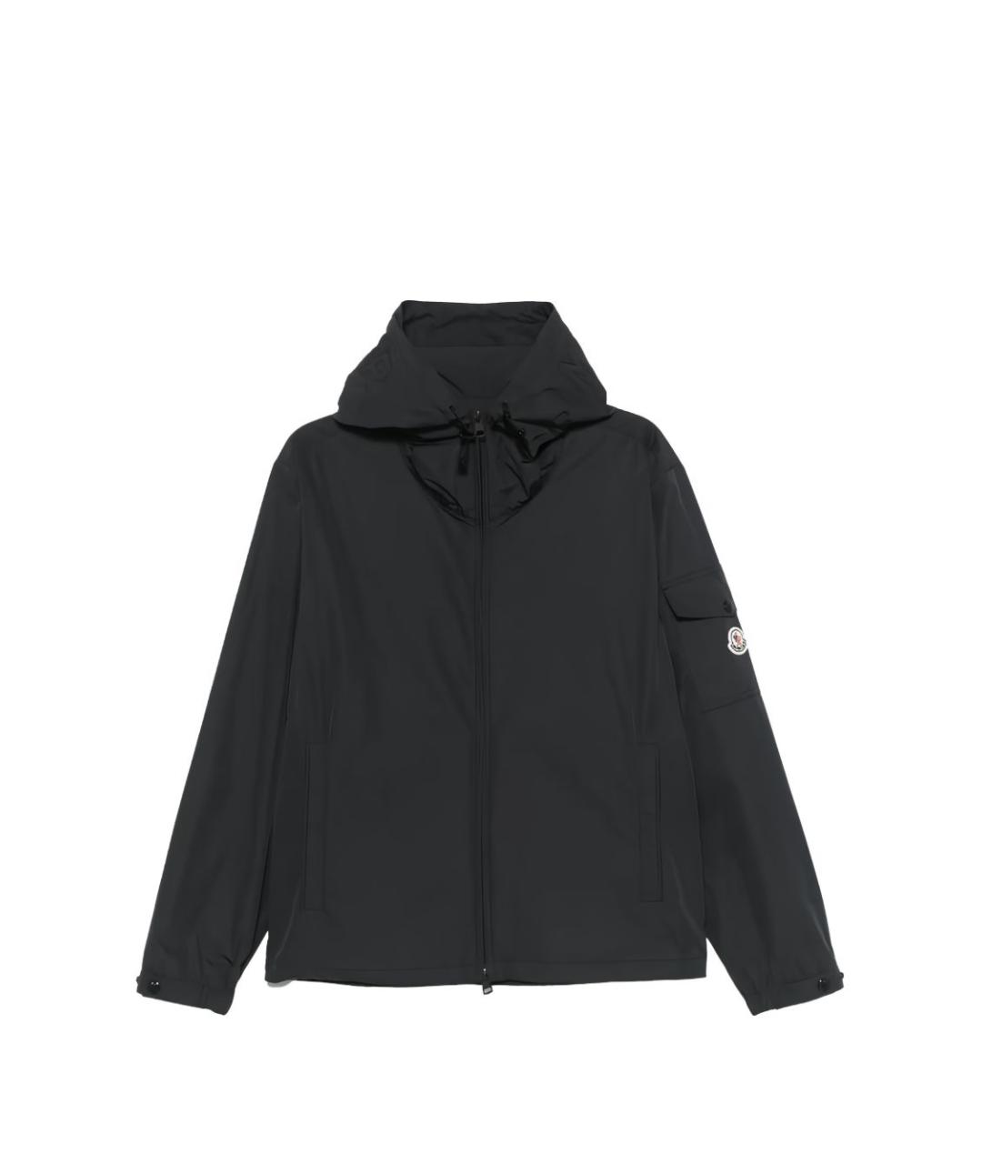 MONCLER Черная полиамидовая куртка, фото 1