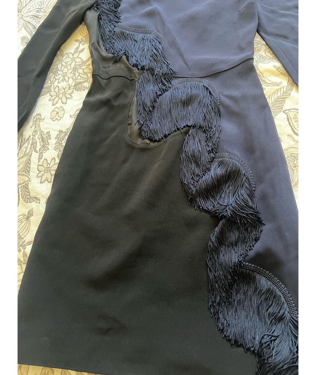 STELLA MCCARTNEY Темно-синее шелковое вечернее платье, фото 2