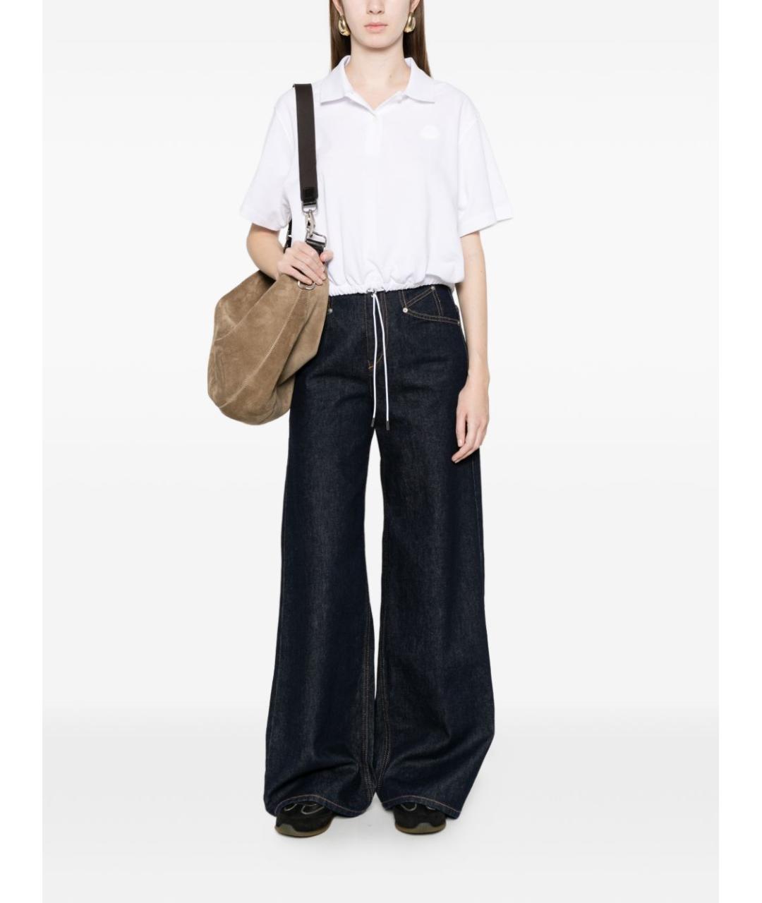 MONCLER Белая хлопковая футболка, фото 3