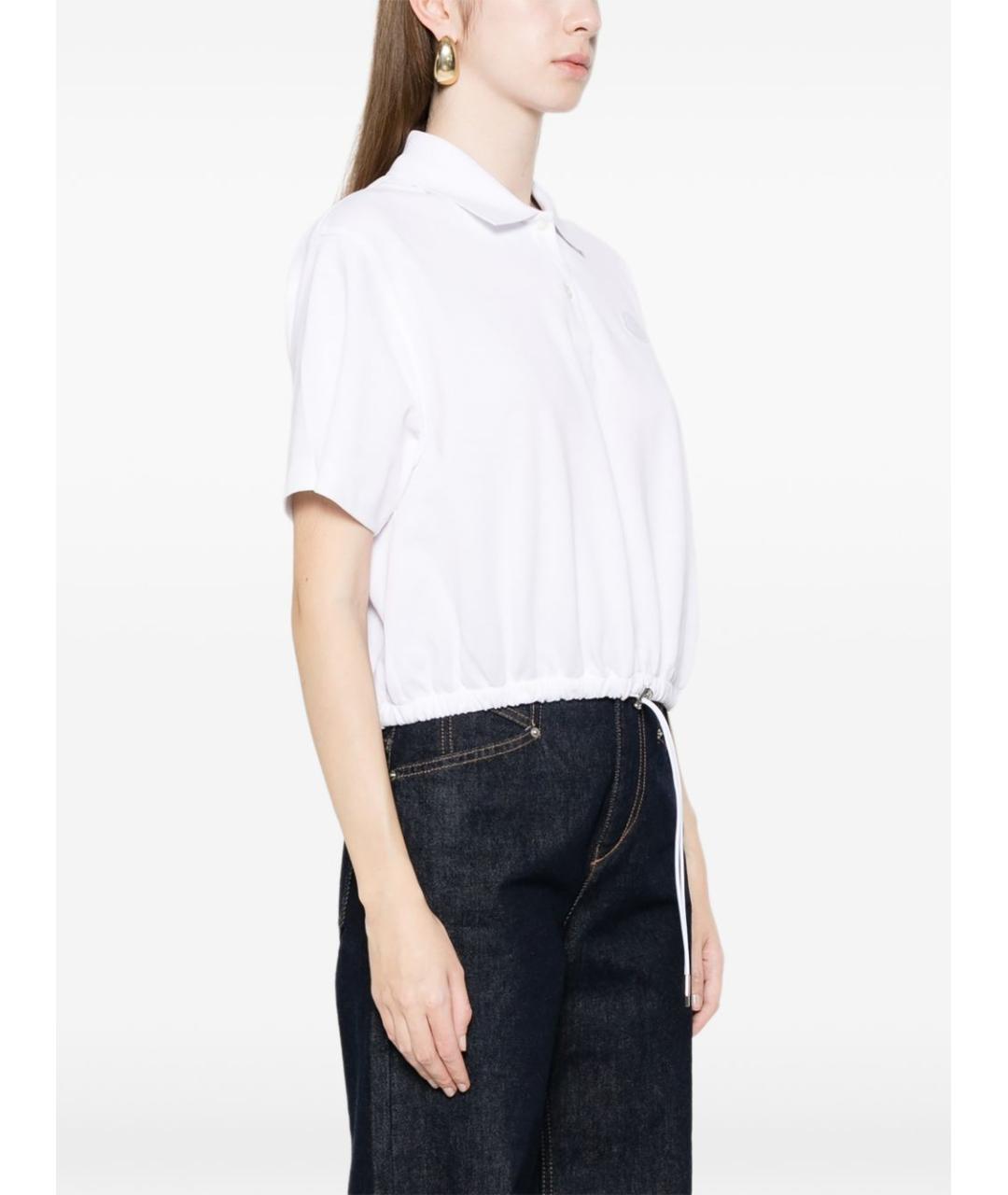 MONCLER Белая хлопковая футболка, фото 5