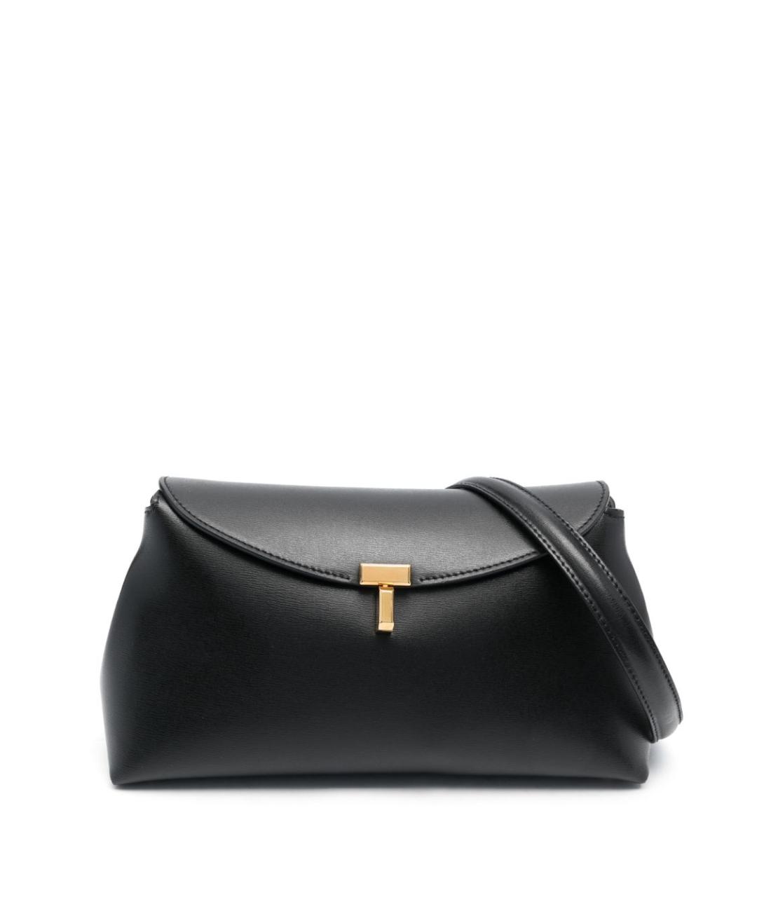 TOTEME Черная кожаная сумка через плечо, фото 1