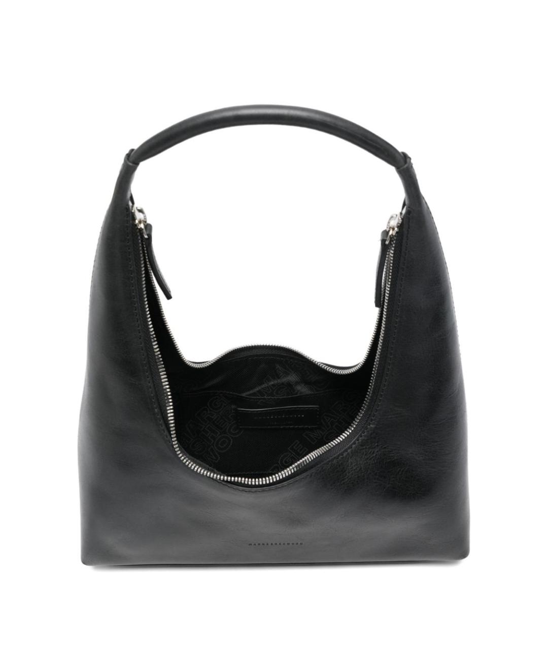 MARGESHERWOOD Черная кожаная сумка через плечо, фото 3