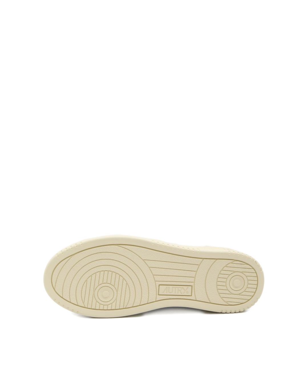 AUTRY Белые кожаные низкие кроссовки / кеды, фото 4