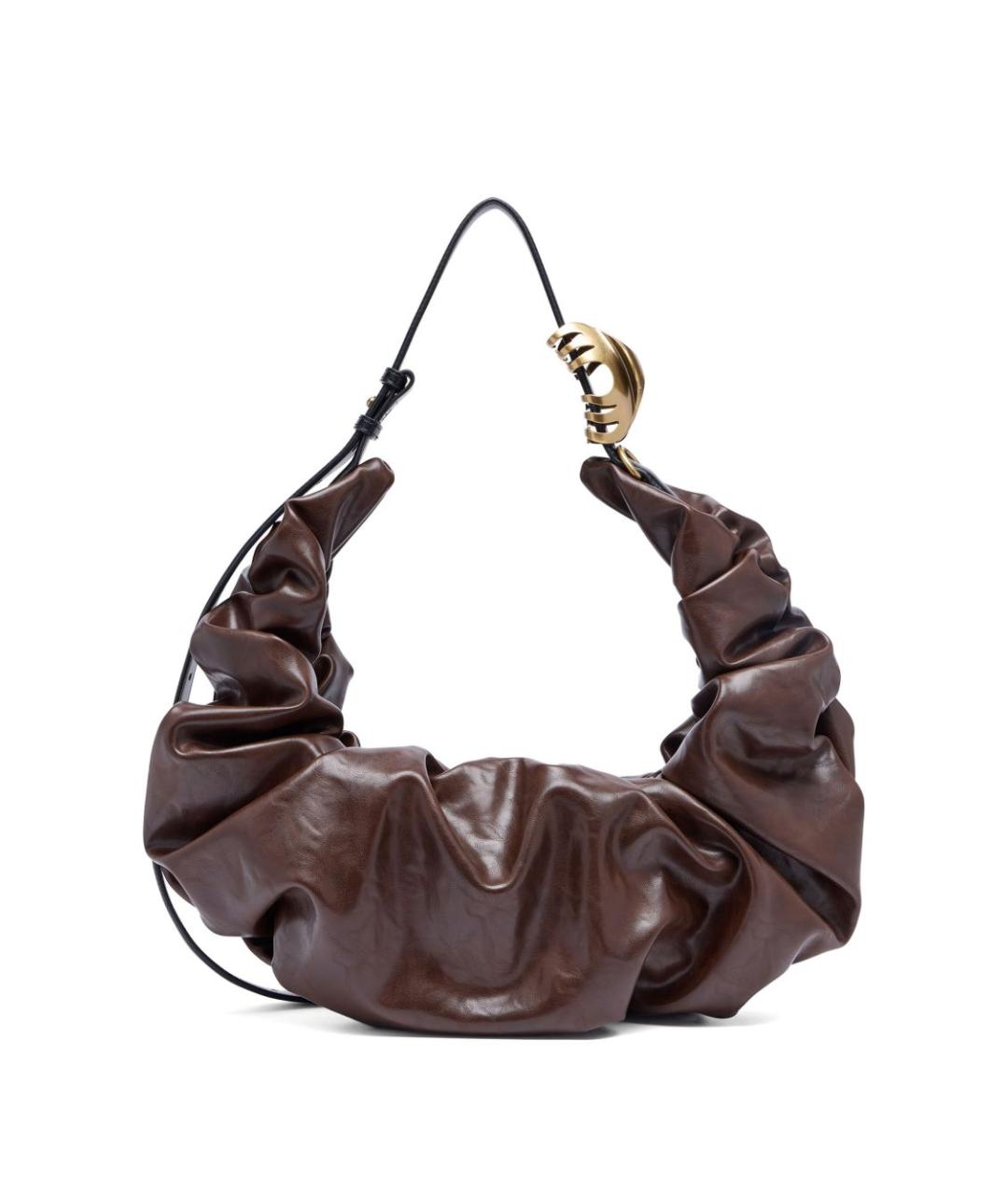 DIESEL Коричневая сумка через плечо из искусственной кожи, фото 2