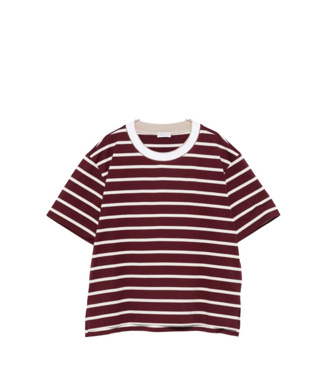 BRUNELLO CUCINELLI Мульти хлопковая футболка, фото 1