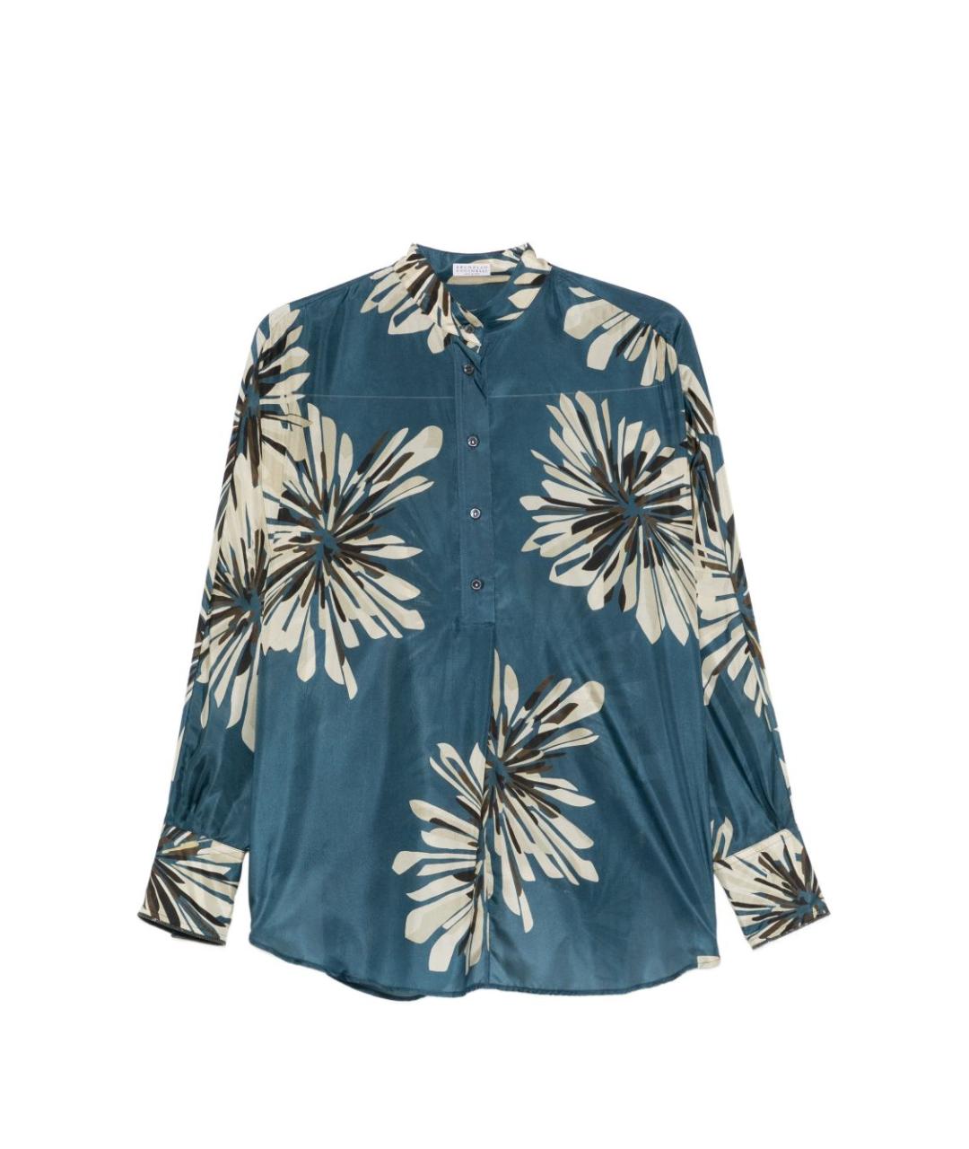 BRUNELLO CUCINELLI Мульти шелковая рубашка, фото 1