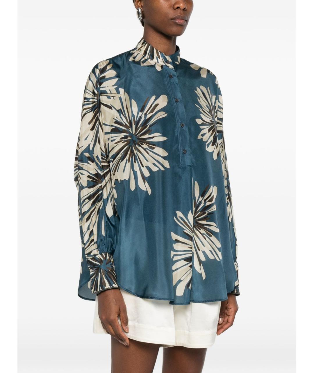 BRUNELLO CUCINELLI Мульти шелковая рубашка, фото 5