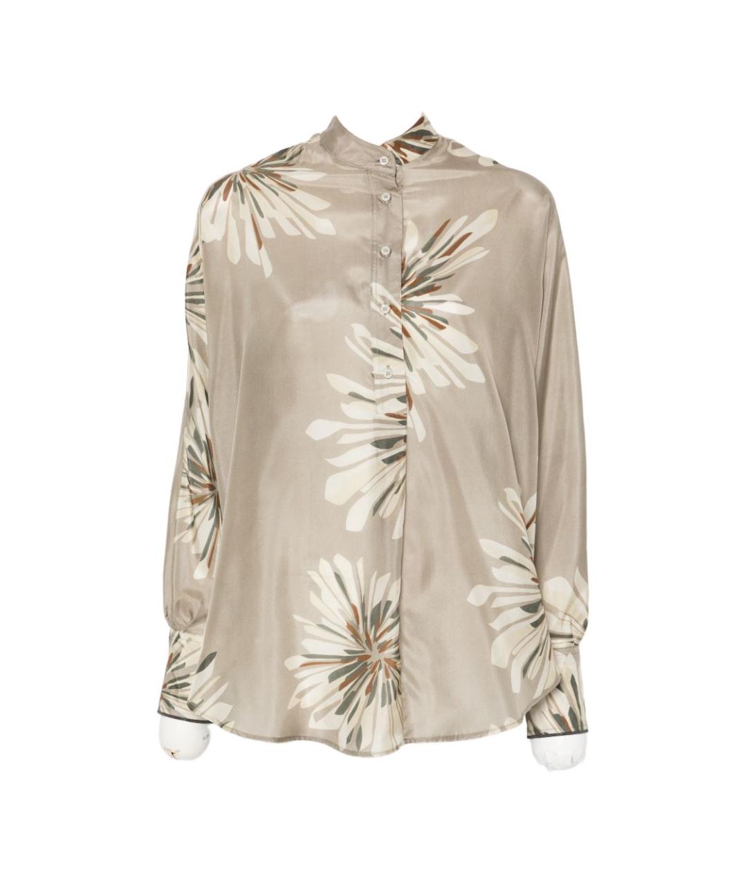 BRUNELLO CUCINELLI Мульти шелковая блузы, фото 1