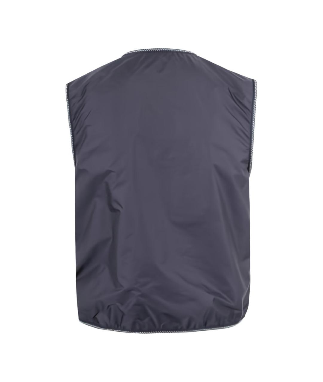 MONCLER Синий полиамидовый жилет, фото 2