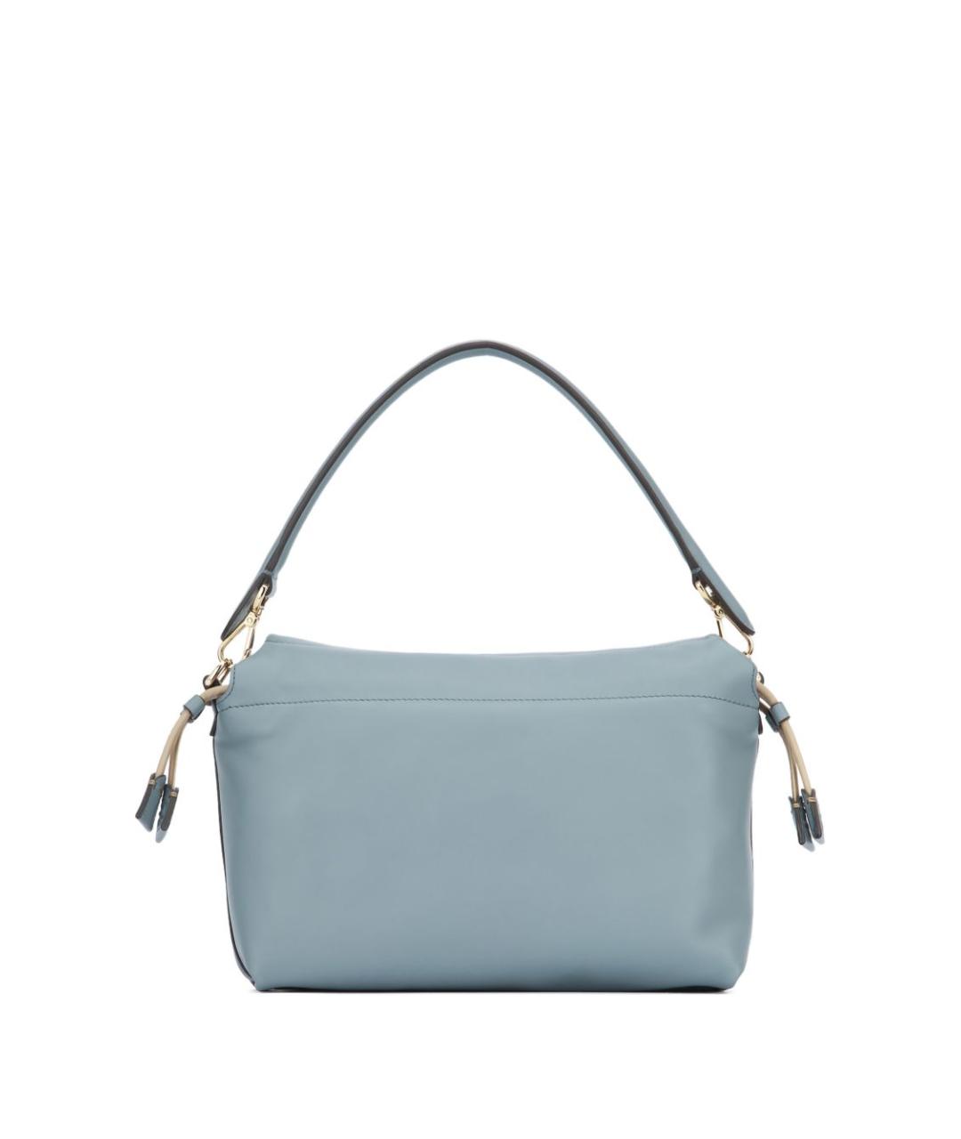 FENDI Голубая кожаная сумка через плечо, фото 2