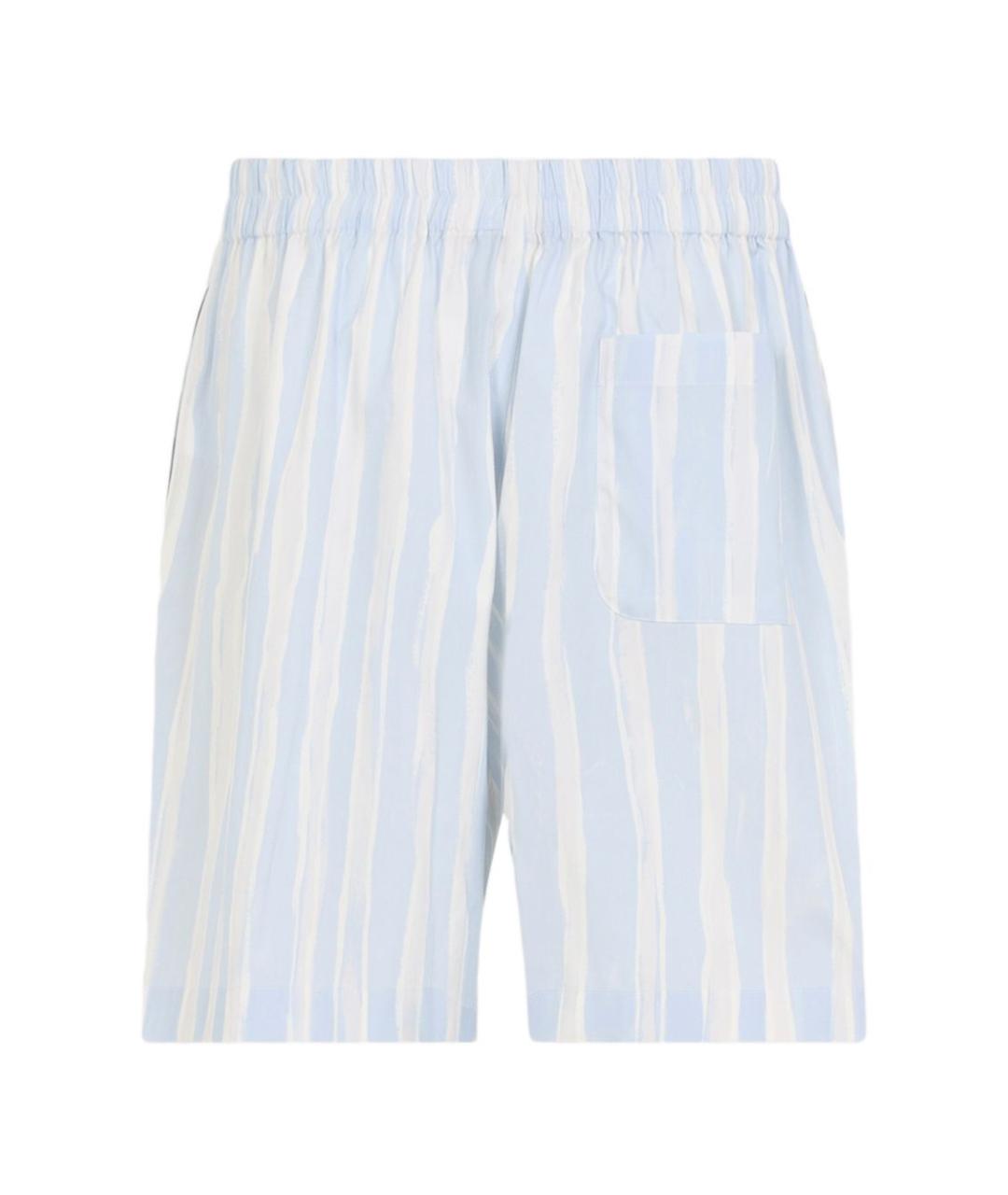 JACQUEMUS Голубые хлопковые шорты, фото 3