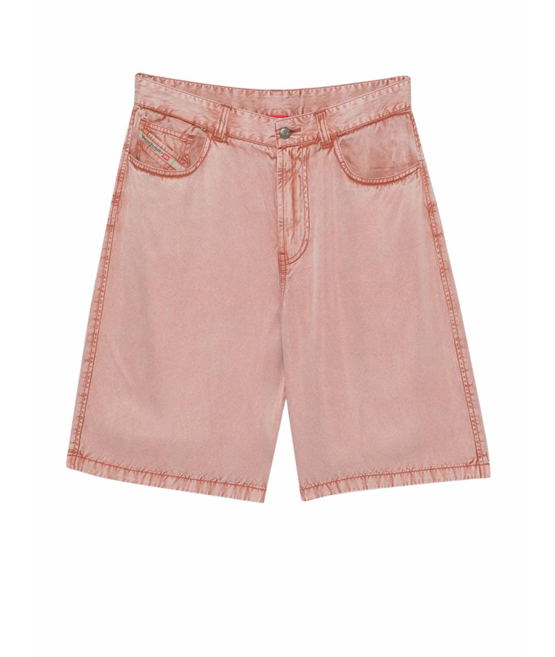DIESEL Розовые хлопковые шорты, фото 1