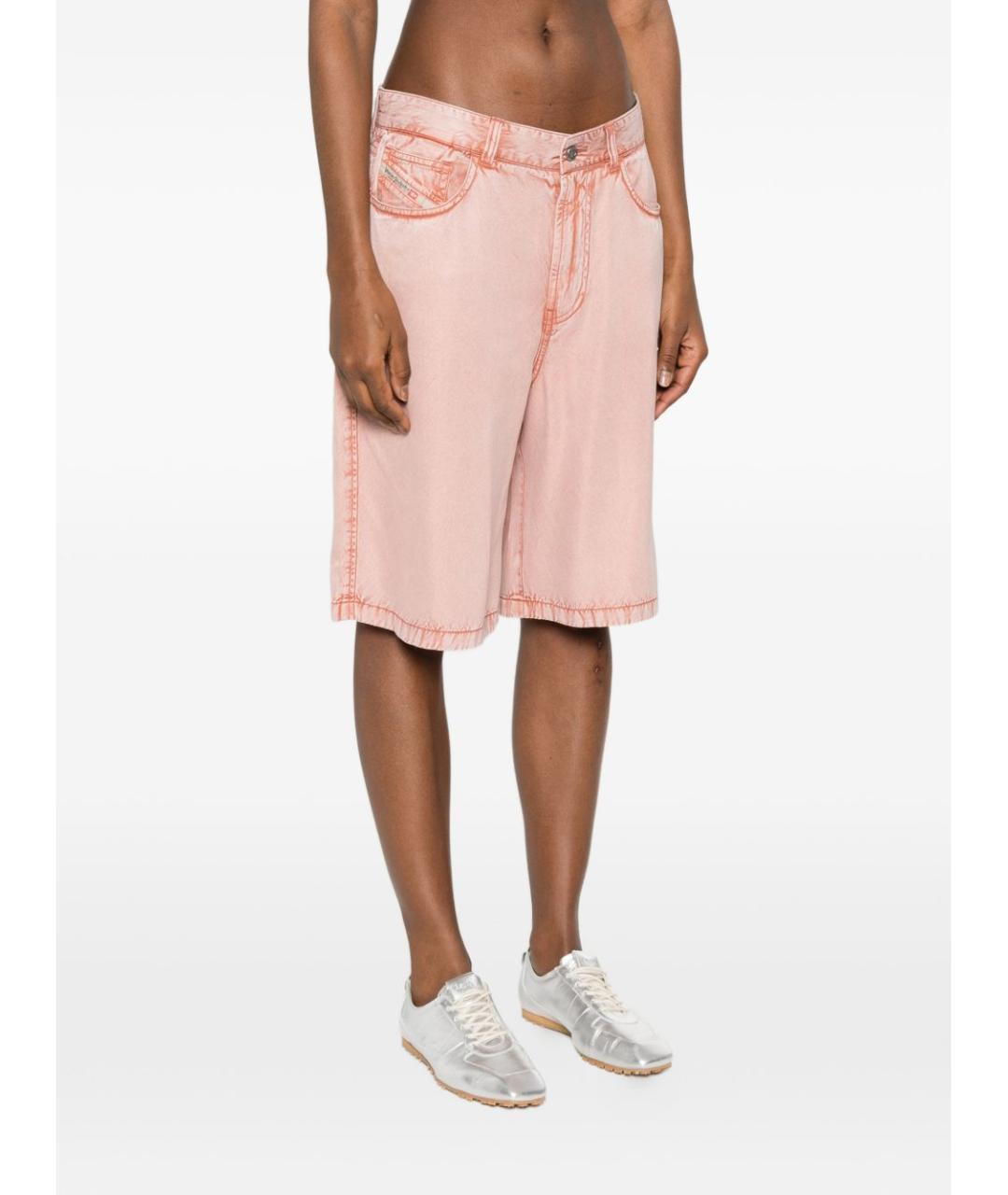 DIESEL Розовые хлопковые шорты, фото 5