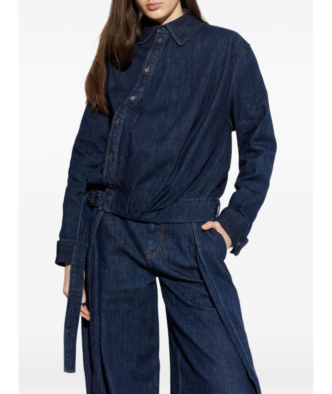 LOEWE Синяя хлопковая рубашка, фото 4