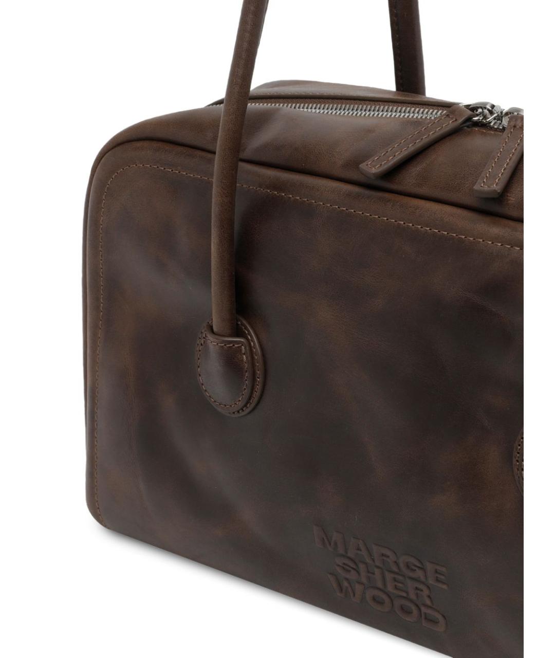 MARGESHERWOOD Коричневая сумка тоут, фото 2