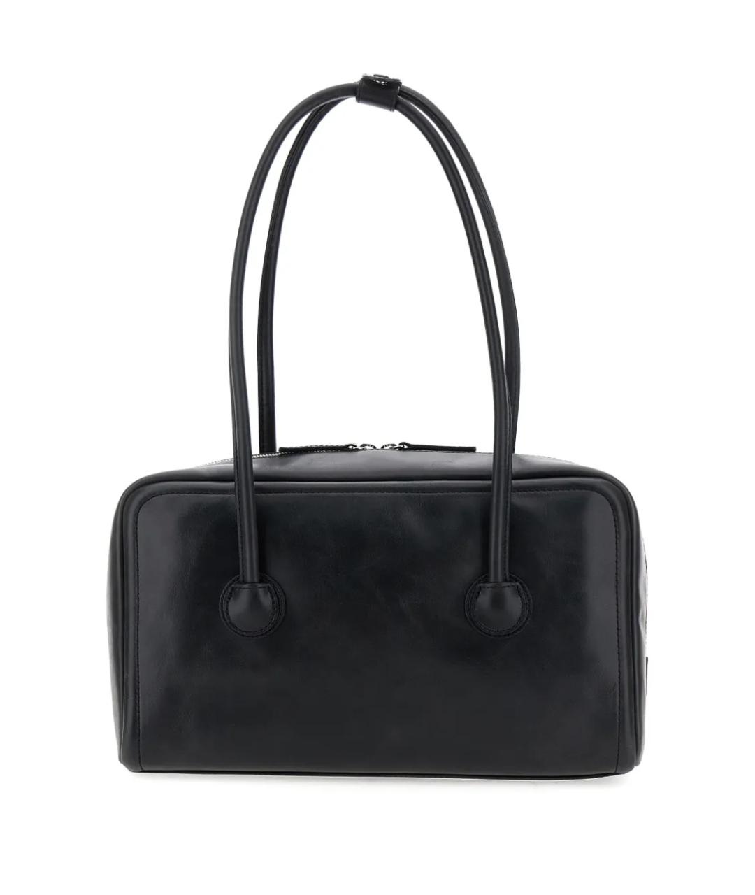 MARGESHERWOOD Черная кожаная сумка через плечо, фото 4