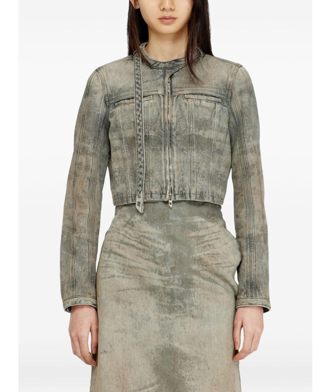 DIESEL Синяя хлопковая куртка, фото 4