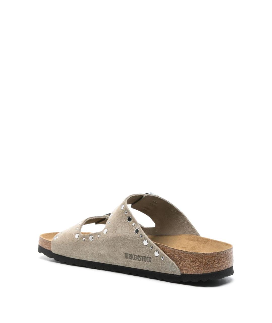 BIRKENSTOCK Серые замшевые сандалии, фото 4
