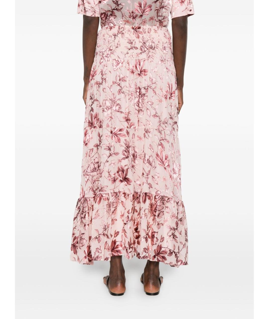 ALICE+OLIVIA Розовая вискозная юбка миди, фото 3